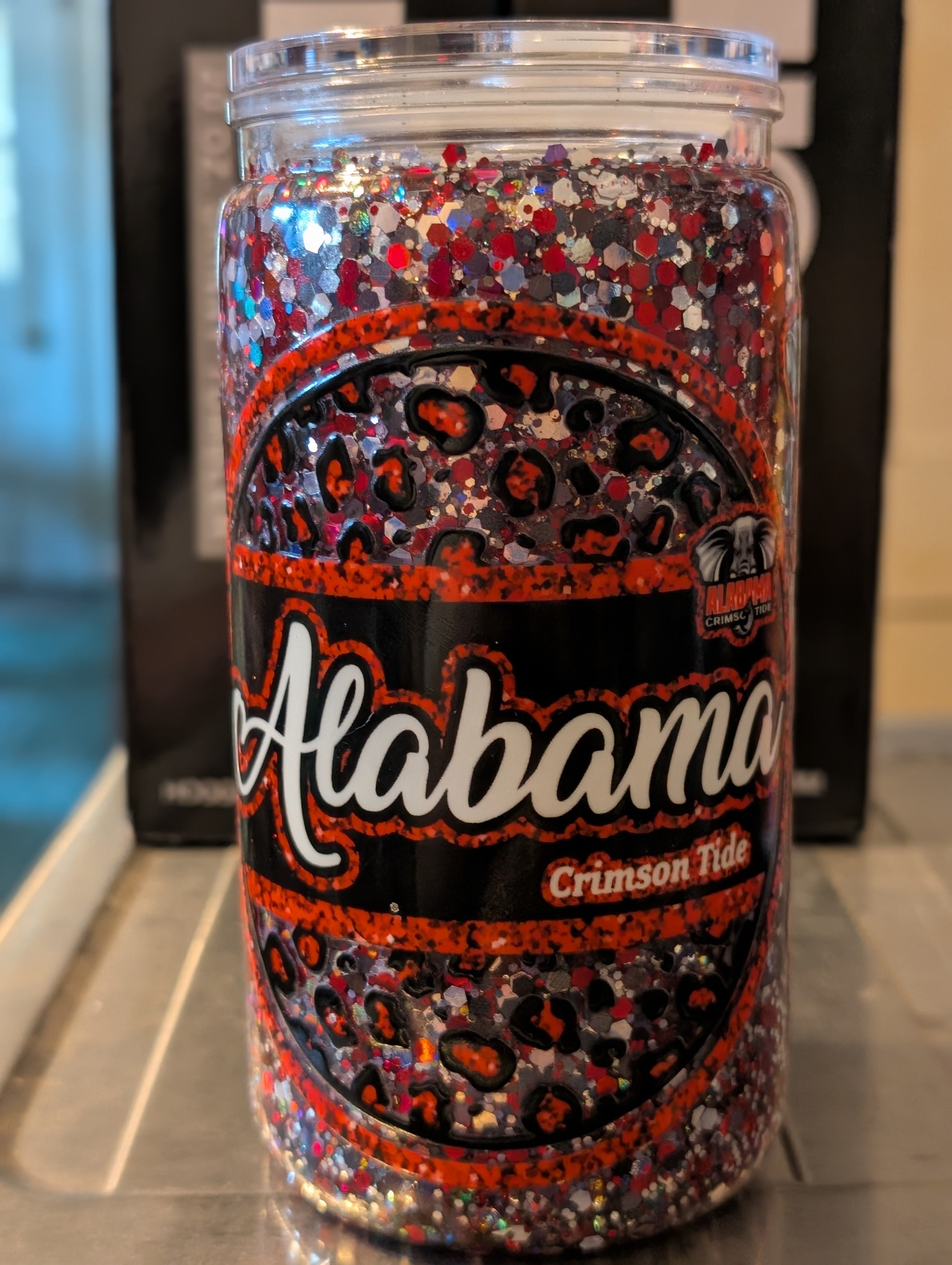 16oz Skinny Tumbler – Alabama Fan Design, Acrylic