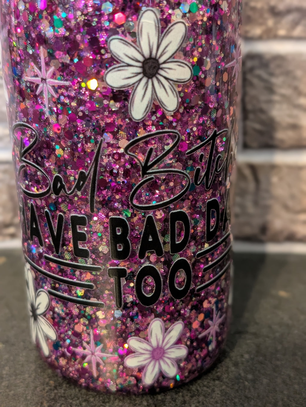16oz Skinny Tumbler – Bad Day Design, Acrylic