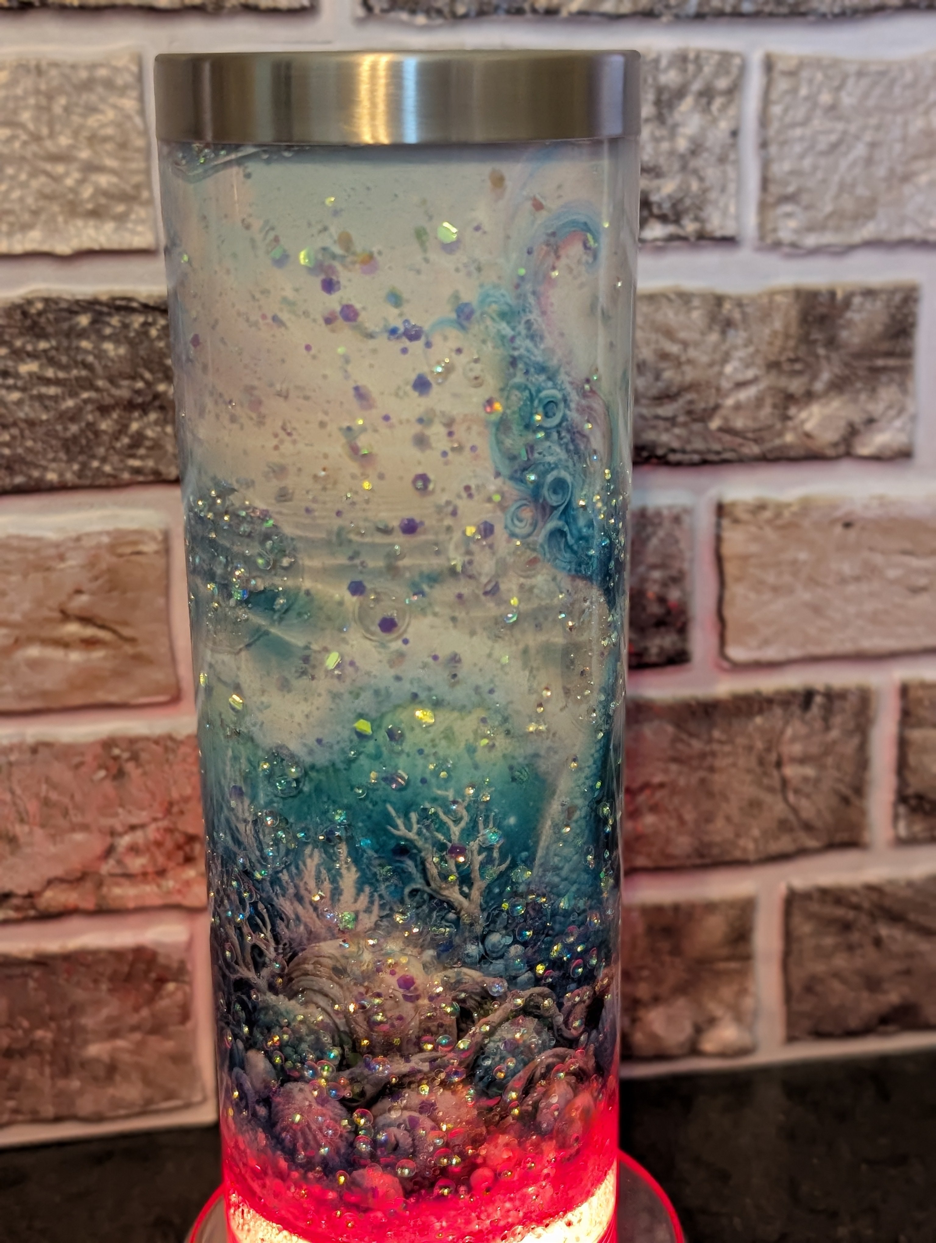 20oz Sublimation Tumbler – Mermaid Design, Acrylic & Stainless Steel