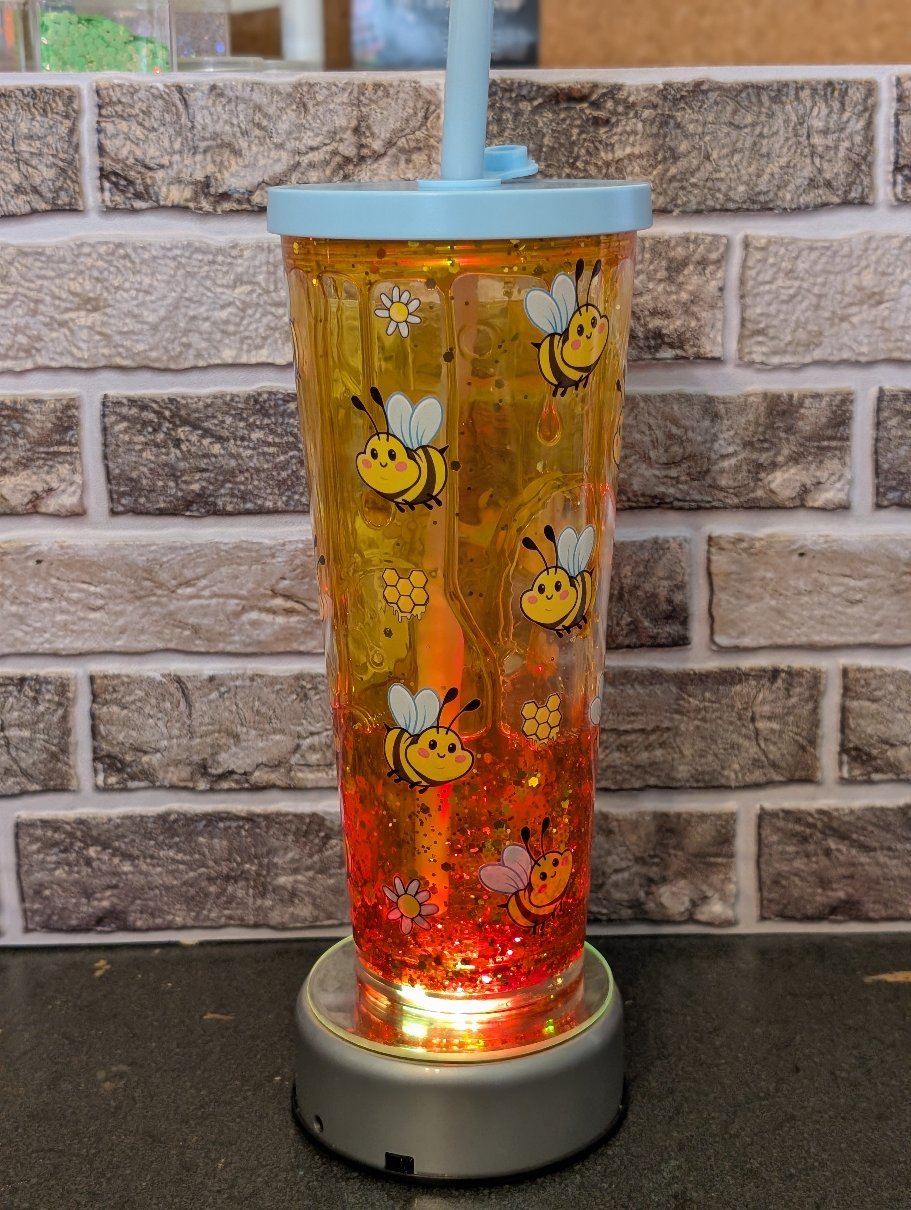 24oz Tumbler – Bumble Bee Design, Acrylic