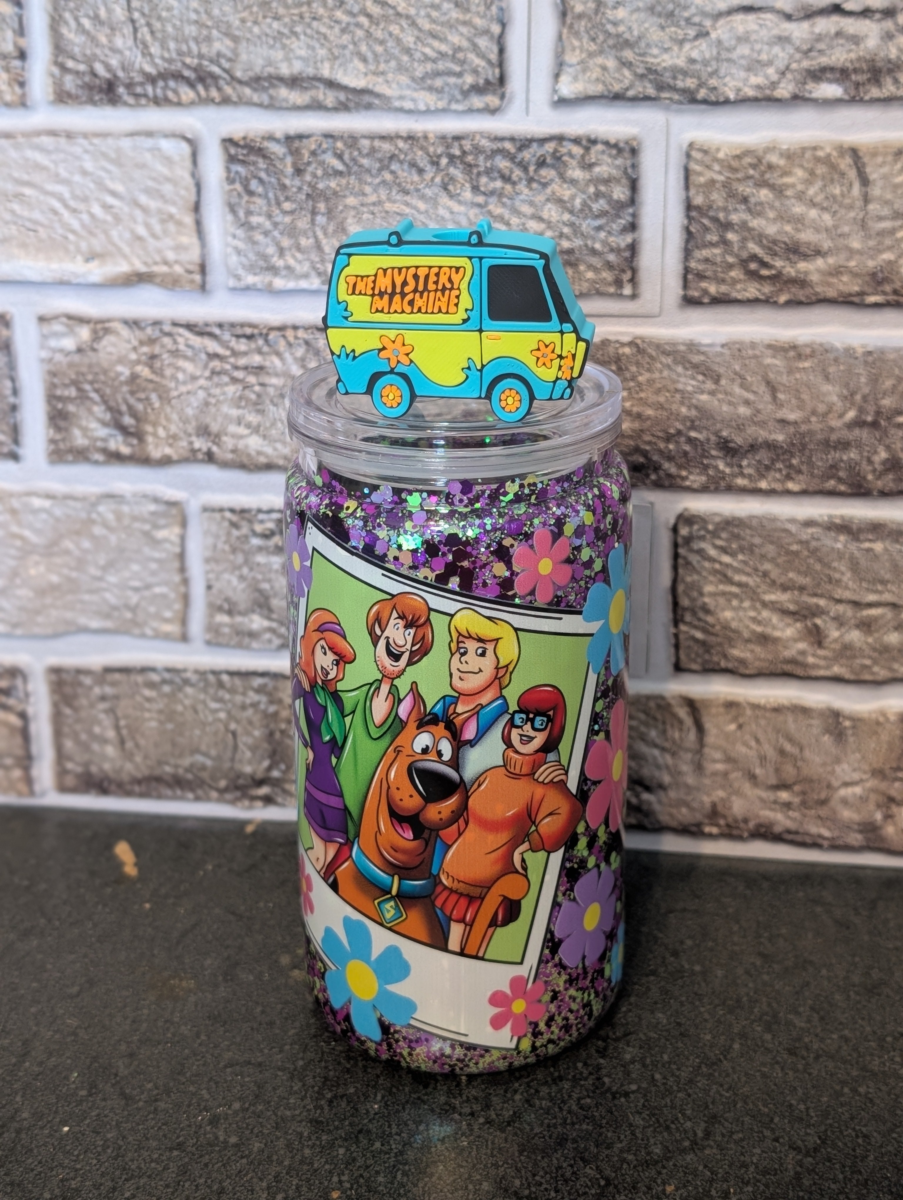 16oz Skinny Tumbler – Scooby-Doo Design, Acrylic