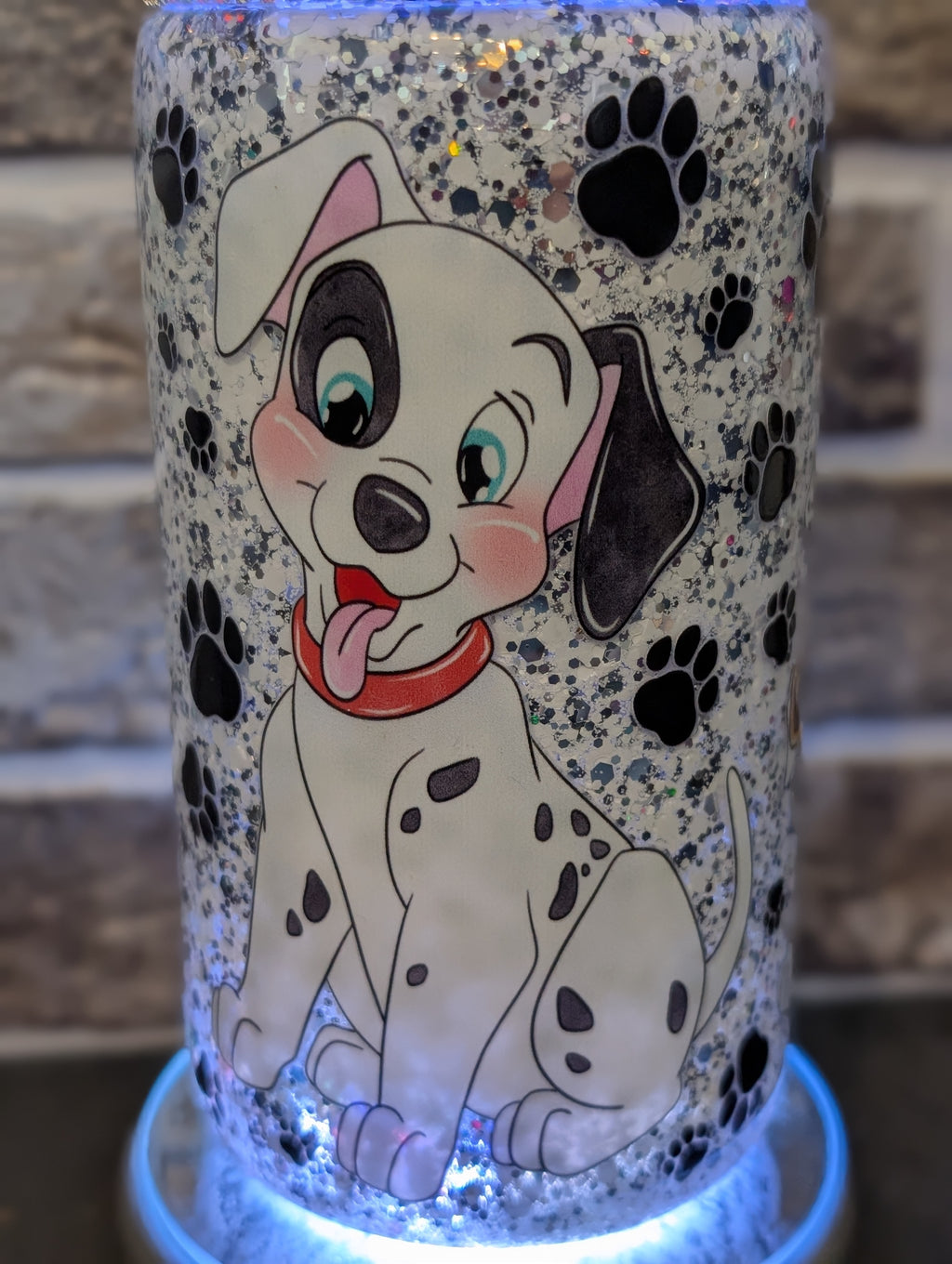 16oz Skinny Tumbler – Dalmatian Dog Design, Acrylic