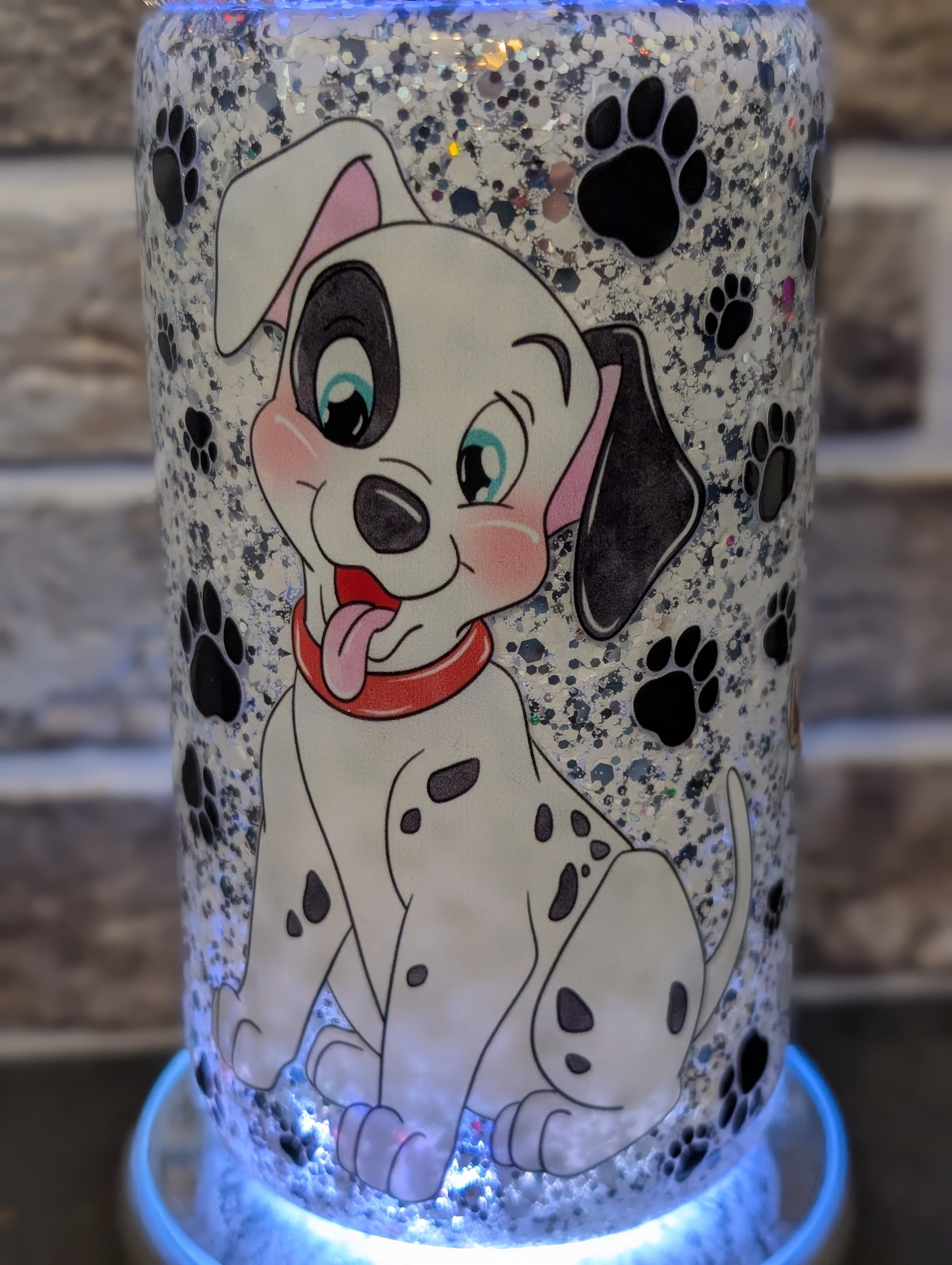 16oz Skinny Tumbler – Dalmatian Dog Design, Acrylic