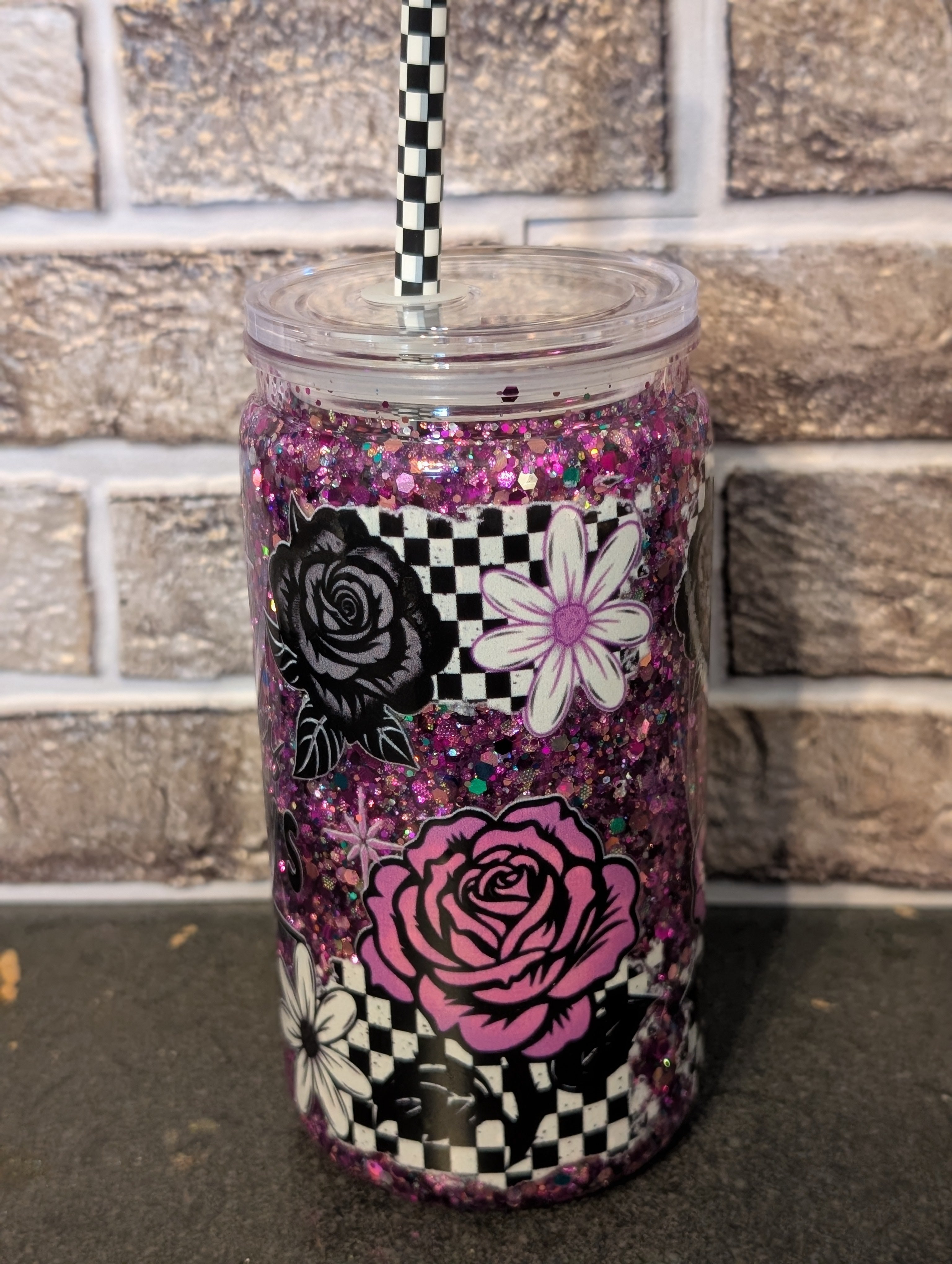 16oz Skinny Tumbler – Bad Day Design, Acrylic